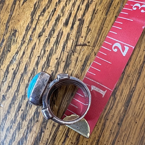Barse Turquoise beth dutton inspired sterling silver 925 wide band ring - Picture 9 of 14